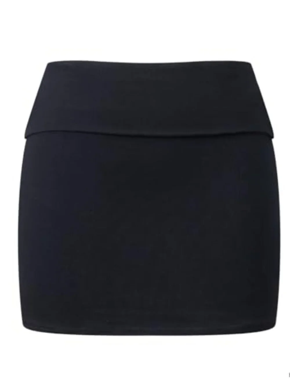 Y2K Bodycon Fold Over Mini Skirt Low Rise Club Streetwear